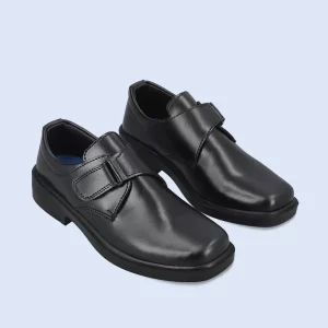 KB0147-BLACK-School Shoes For Boys