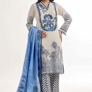 Jacquard Suit with Denting Lawn Dupatta MJ-42042