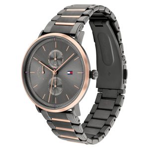 Tommy Hilfiger(Tommy Hilfiger Women’s Quartz Two-tone Stainless Steel Grey Dial 38mm Watch 1782300)